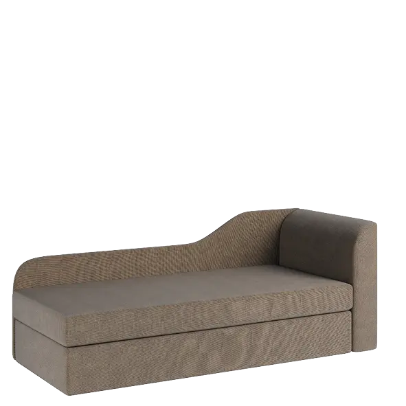 MICHELLE válenda celočalouněná, provedení pravé, látka B 04 hnědý melír